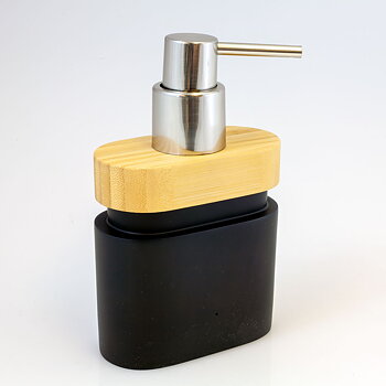Tvålpump Wood svart