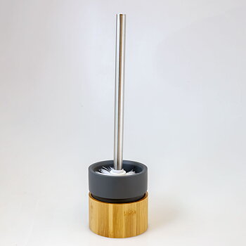 Toalettborste Wood grå