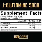 Core L-Glutamine 5000 - 348g