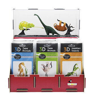 3D-Pappersmodeller, Bordsdisplay