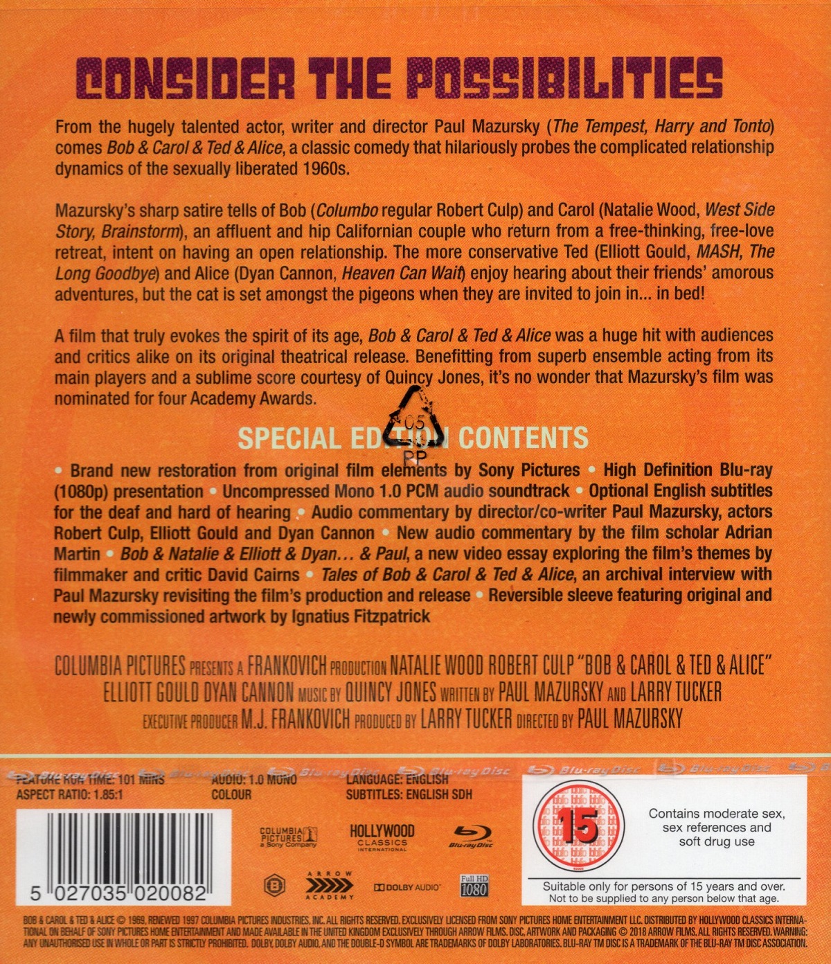 Bob & Carol & Ted & Alice (ej svensk text) (Blu-ray) - 2