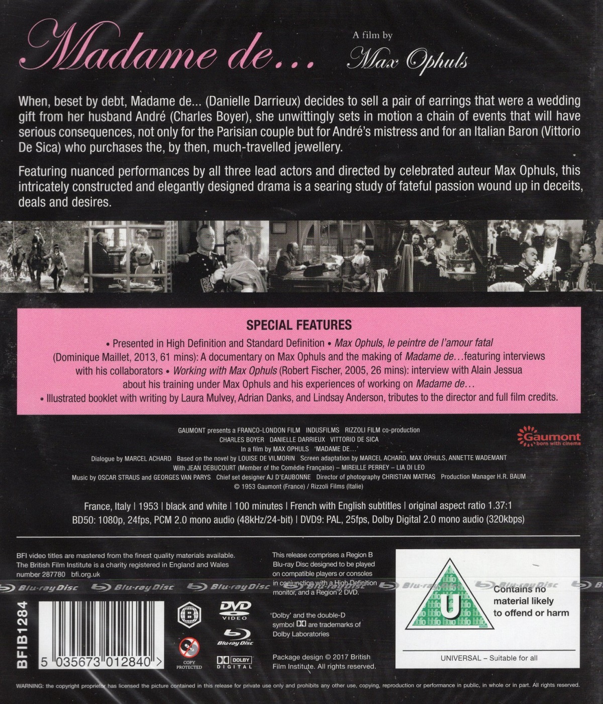 Madame De... (ej svensk text) (Blu-ray + DVD) - 2