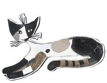 Magnet MDF, Rosina Wachtmeister, Cats Sepia, Kat
