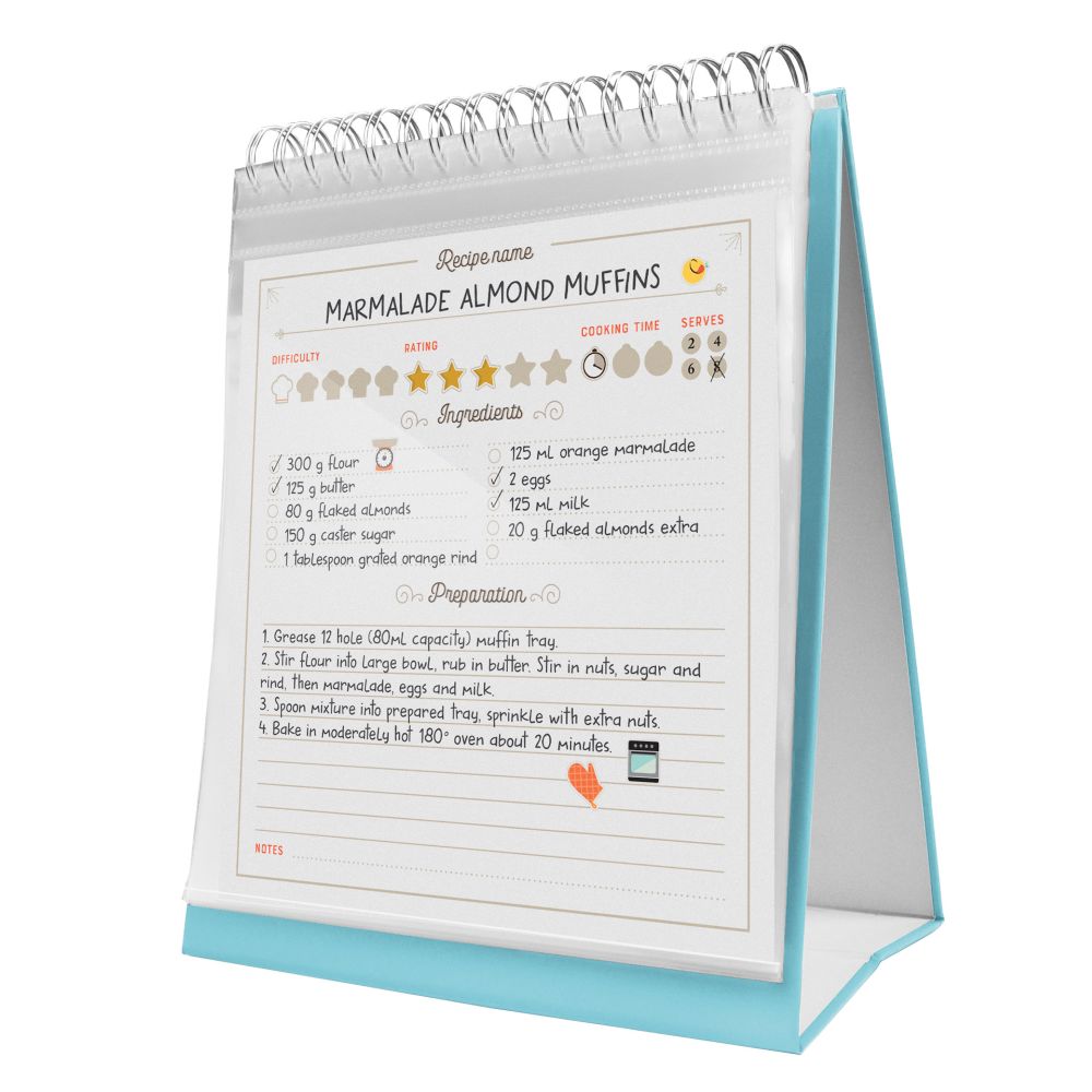 Recipe collection folder, pärm och ställ för recept - 4