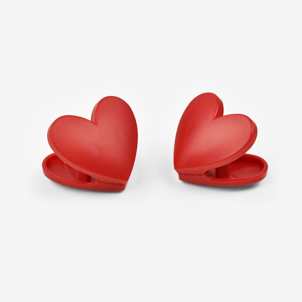 Bag Clips/Påsklämmor, Heart, 6 st - 3