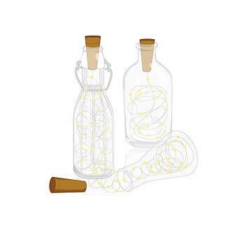 Bottle lights, lyskæde til flasker