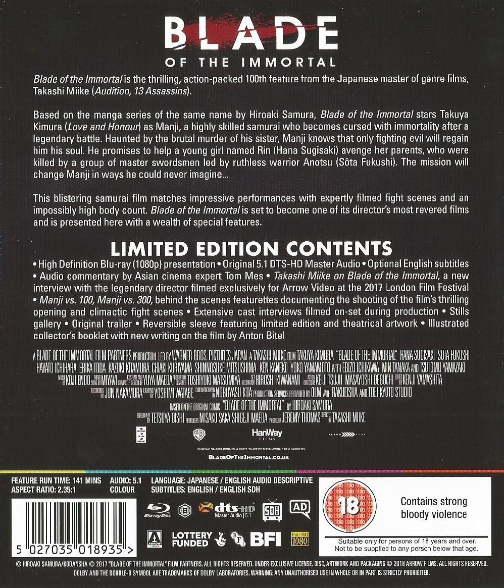 Blade of the Immortal (ej svensk text) (Blu-ray) - 2