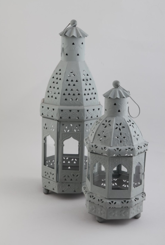 Lantern - Hanging lantern - Grey - 35 cm - 2