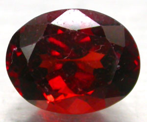 Piedra preciosa de granate piropo genuino de lujo grande de 2,34 ct
