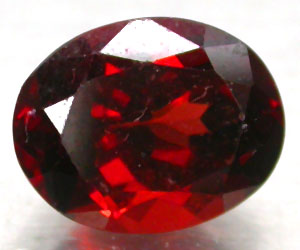 Piedra preciosa de granate piropo genuino de lujo grande de 2,34 ct - 3