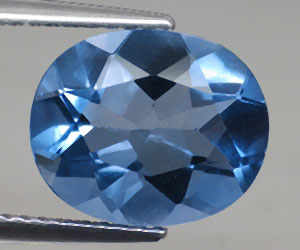 Piedra preciosa de fluorita azul natural rara de lujo de 4,35 ct