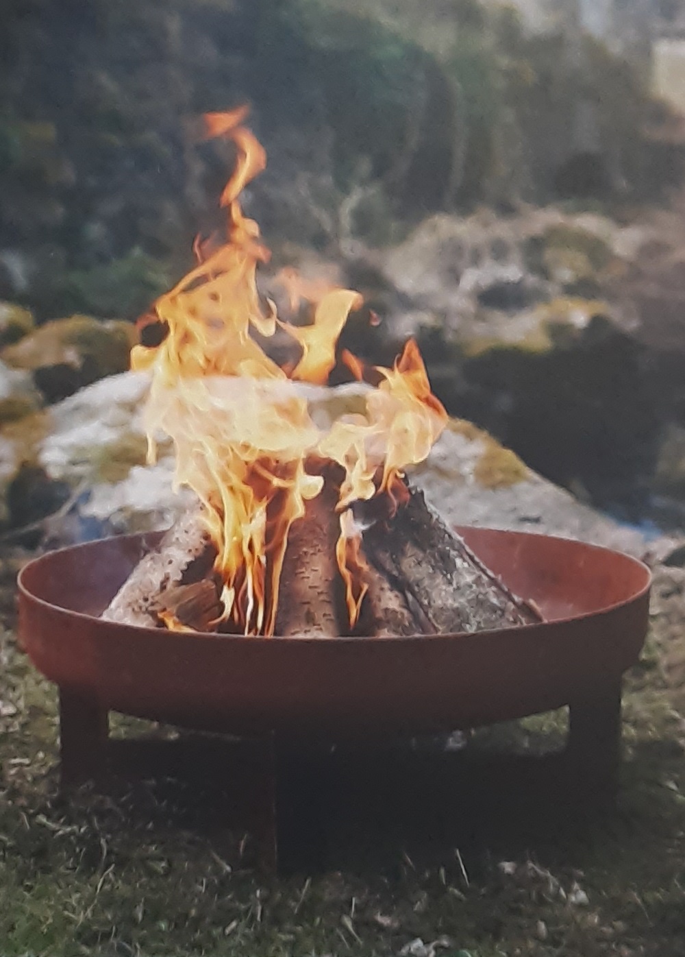 Eldfat - Eldkorg - Eldskål - Metall Rost - Ø 51 cm - 3
