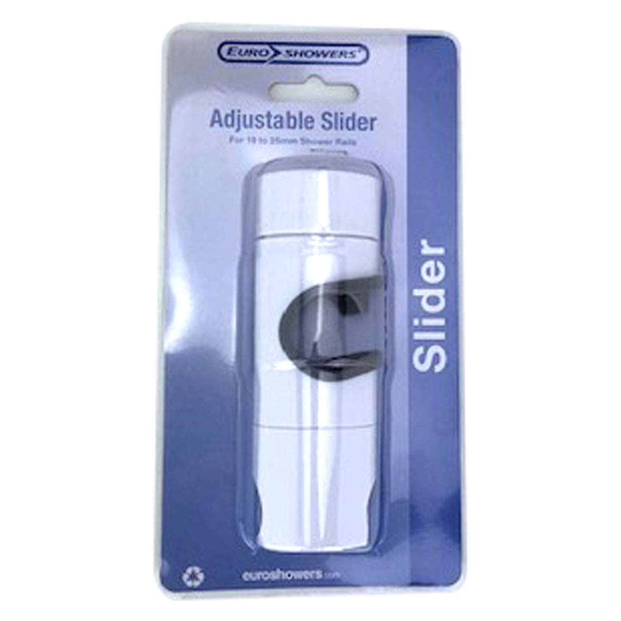 Adjustable Slider Ø19-25mm - white - 2