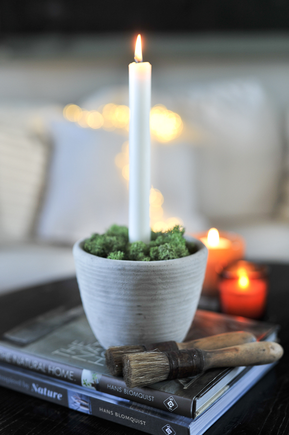 Candlestick - Pot - Cement - 15x12 cm - 3