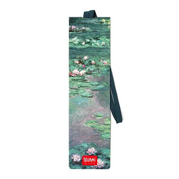 Bokmärke i papp med elastisk ögla, Monet