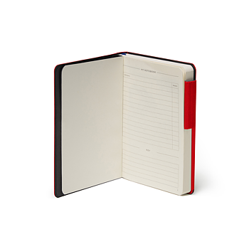 Anteckningsbok, My Notebook, Small, Rutad, Red (MYNOT0012)
