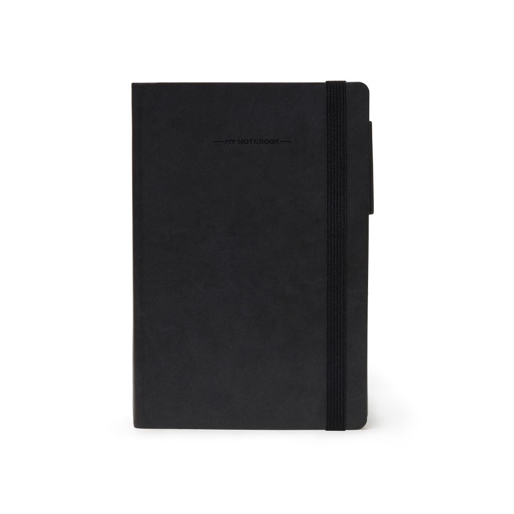 Anteckningsbok, My Notebook, Medium, Rutad, Black (MYNOT0041)