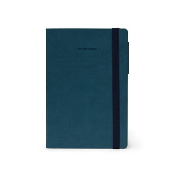 Anteckningsbok, My Notebook, Medium, Rutad, Petrol blue (MYNOT0044)