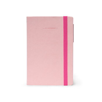 Anteckningsbok, My Notebook, Medium, Rutad, Pink (MYNOT0047)