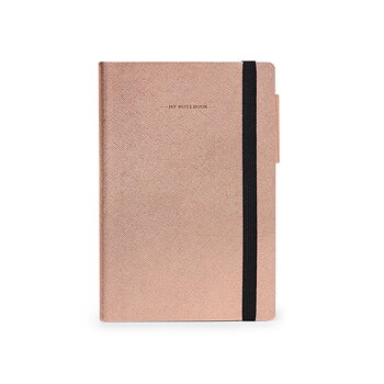 Anteckningsbok, My Notebook, Medium, Blank, Rose Gold (MYNOT0152)