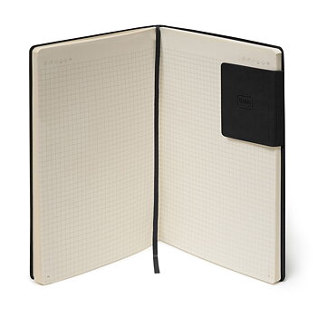 Anteckningsbok, My Notebook, Large, Rutad, Black (MYNOT0071)