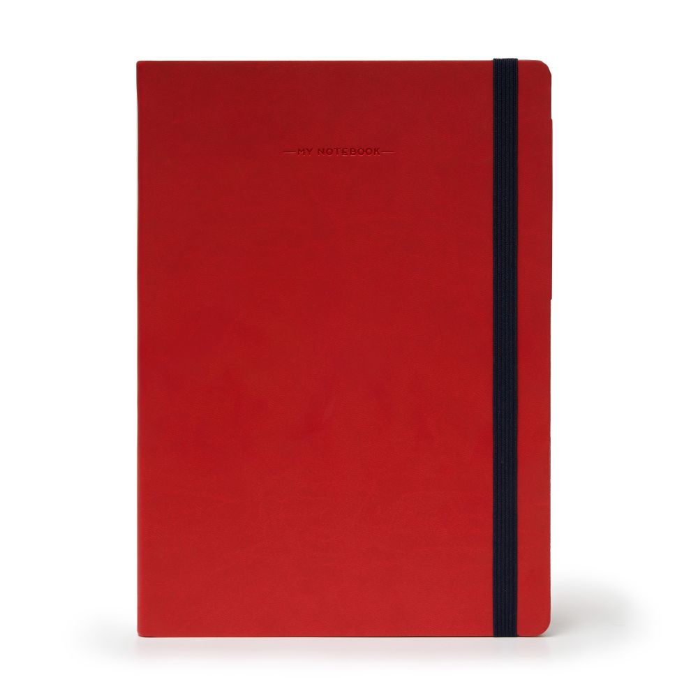 Anteckningsbok, My Notebook, Large, Rutad, Red (MYNOT0072)