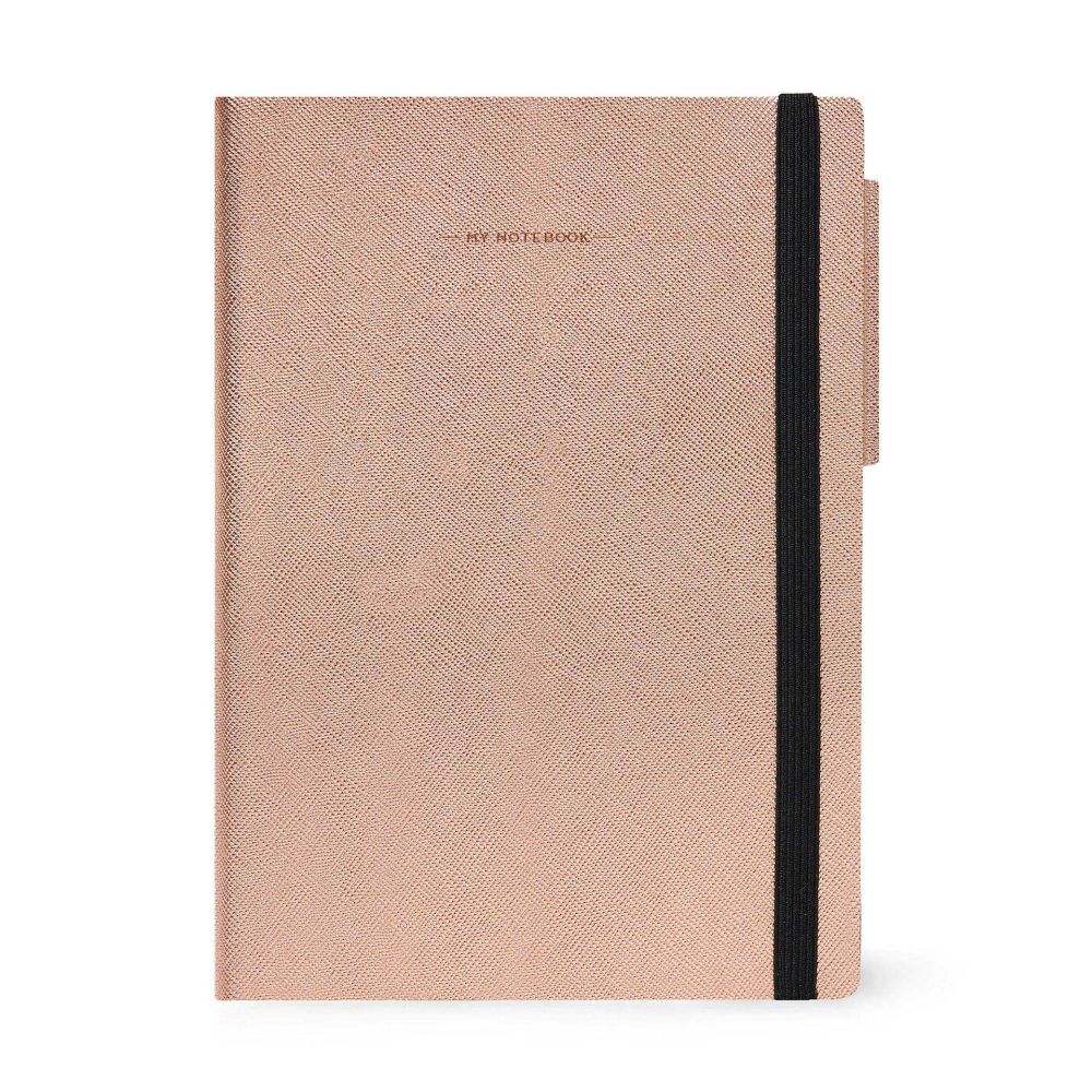 Anteckningsbok, My Notebook, Large, Rutad, Rose Gold (MYNOT0154)