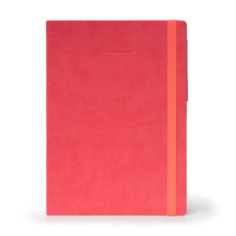 Anteckningsbok, My Notebook, Large, Blank, Neon Coral (MYNOT0133)