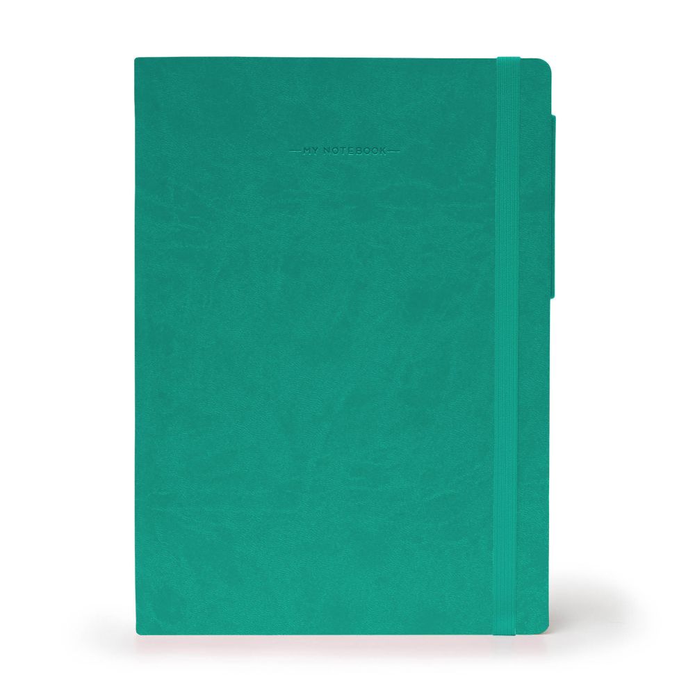 Notesbog, My Notebook, Large, Blank, Turquoise (MYNOT0145)