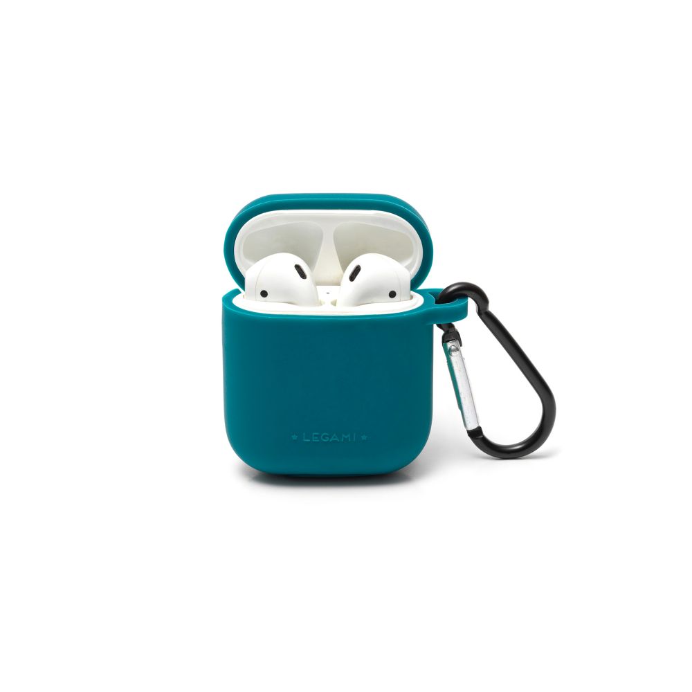 Fodral och sladd till Airpods 1 & 2, Petrol blue - 7