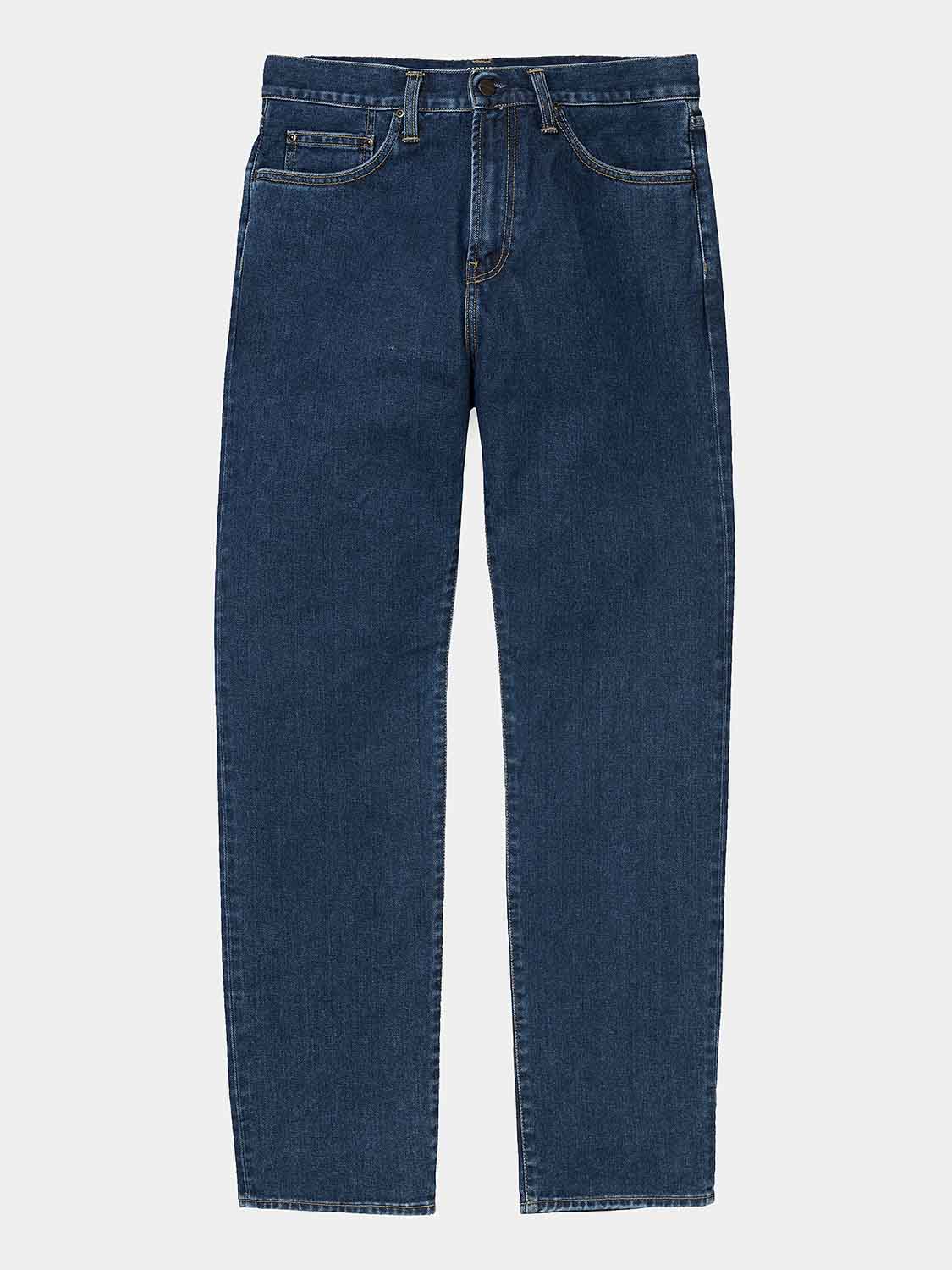 Carhartt WIP - Pontiac Pant Organic Blue Stone Washed - 6