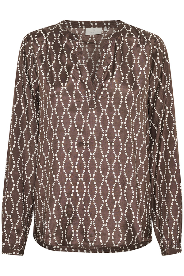 Kaffe - Olan Blouse Shopping bag / Sand Chain Print - 5