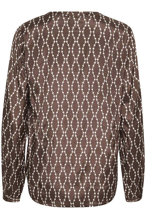 Kaffe - Olan Blouse Shopping bag / Sand Chain Print - 6