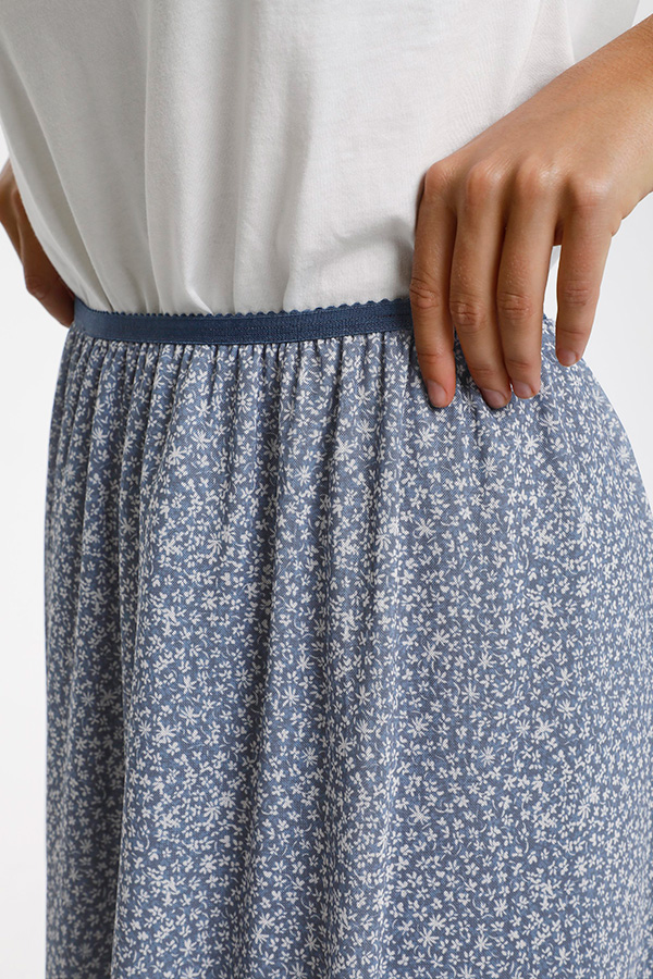 Kaffe - Mesha Skirt Midnight Navy Petit Fleur - 3