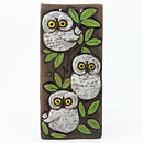 Ninnie Forsgren (1960s) Three Owls Wall Plaque 24 cm