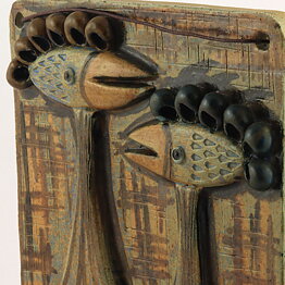 Ulla Winblad (1960s) Charming Birds Wall Plaque #276 31 cm