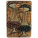Ulla Winblad (1960s) Charming Birds Wall Plaque #276 31 cm