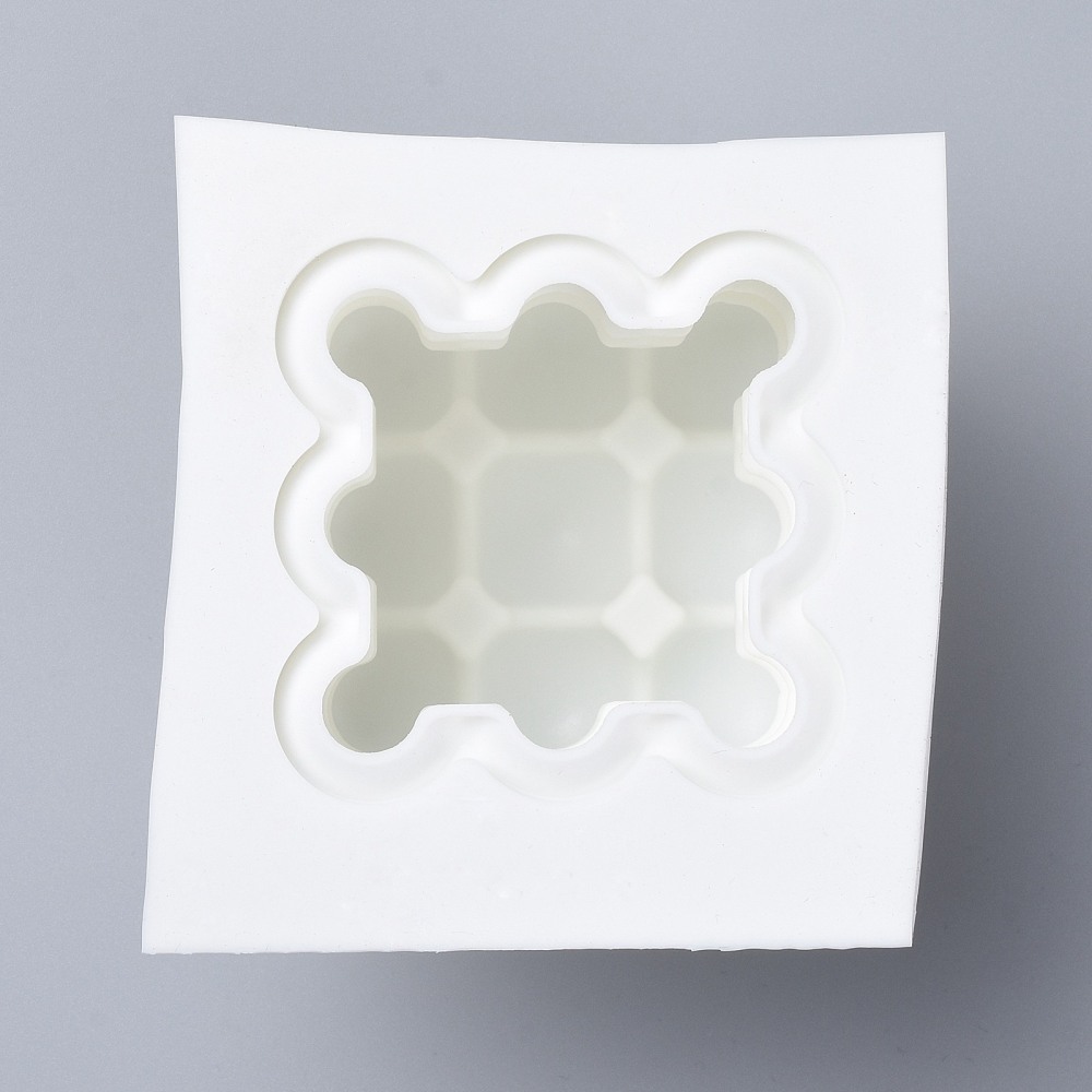 Gjutform  i silikon -  Bubbly square    60mm - 3