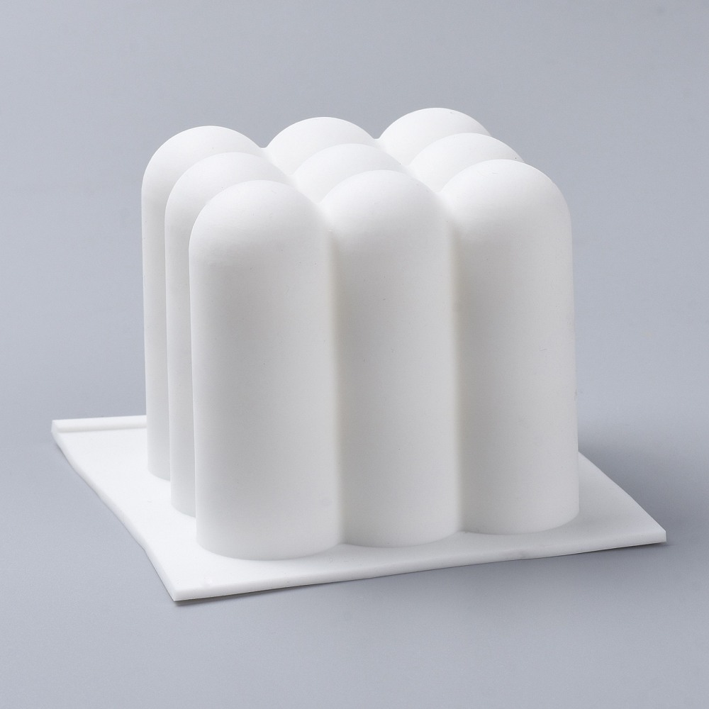 Gjutform  i silikon -  Bubbly square    60mm