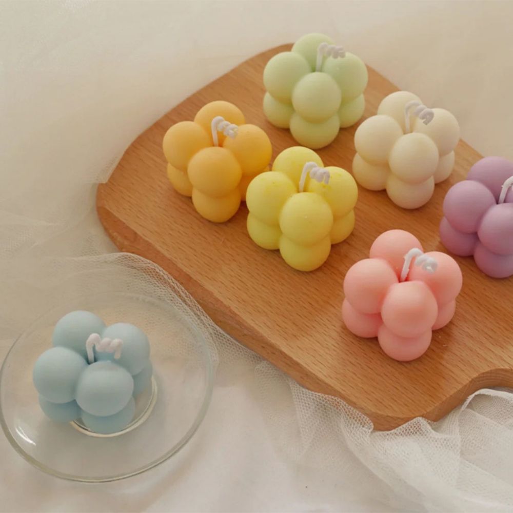 Silicone Resin Mold Bubbly square  36mm - 4