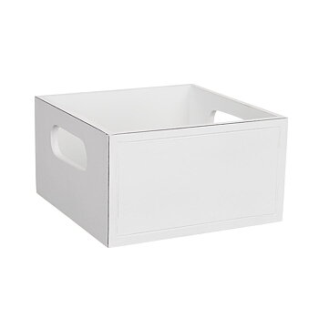 Trækasse Hvid anderledes design 17x17cm