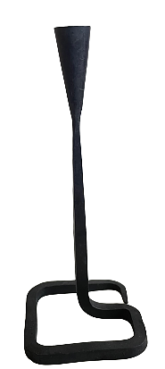 Ljusstake fyrkantig fot 25 cm