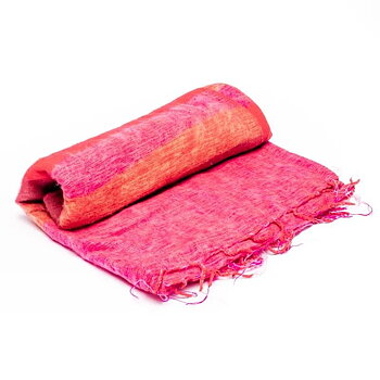 Meditation Shawl Xl Red/Pink/Orange 115X245