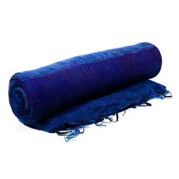 Meditation Shawl Xl Blue/Violet 115X245