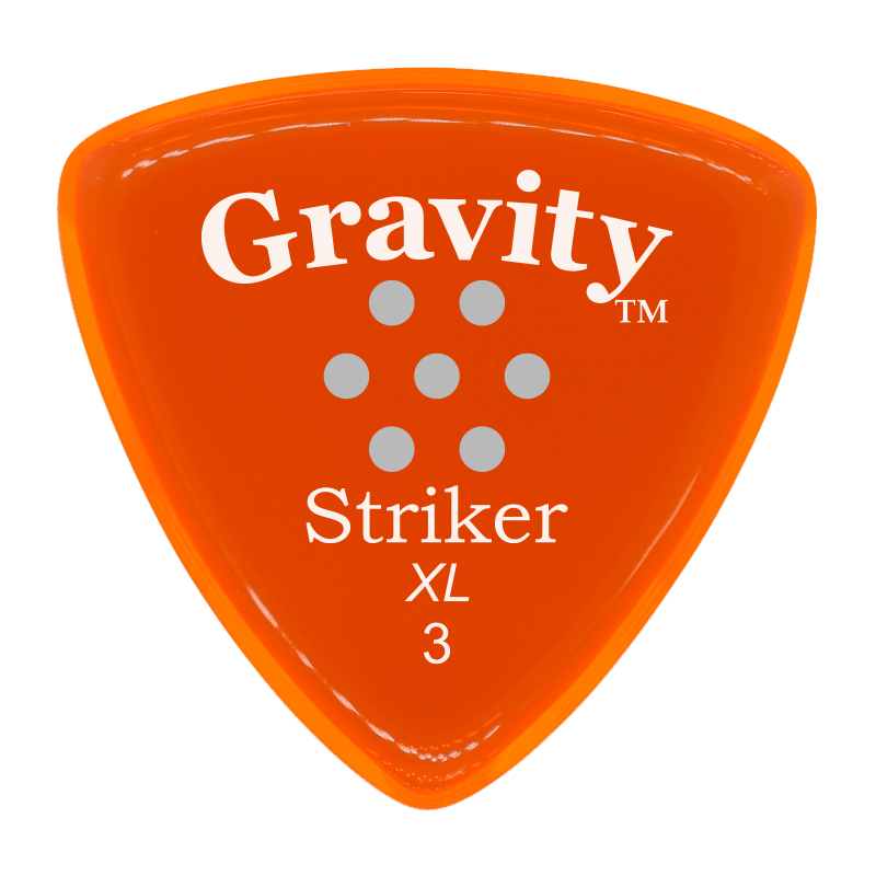 Gravity Picks GSRX3PM Striker XL Polished Multi-Hole 3mm 