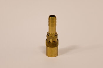HVK6-10 Rak koppling hona med ventil 10mm slang