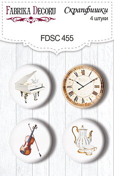 Flair Buttons  Orchid Song 4 st 25 mm