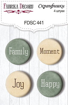 Flair Buttons  Family heritage 4 st 25 mm
