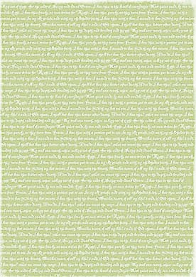 Reprint A4  RBC12 Ljusgrön text