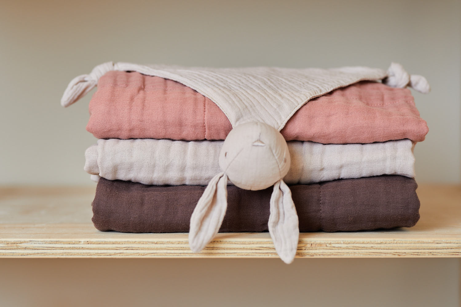 Jollein Snutte/Napphållare Bunny Ears nougat - 4